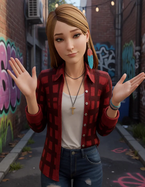 A Cgi Render Of A Young Woman With Fair-skinned Woman With L...