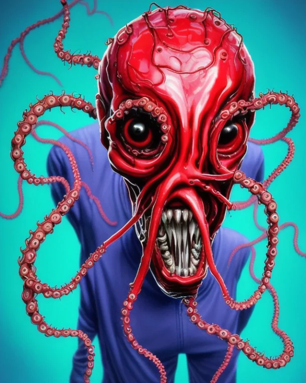 A Skinny Attractive Sks Man Is Mutating Into An Octopus Crea...