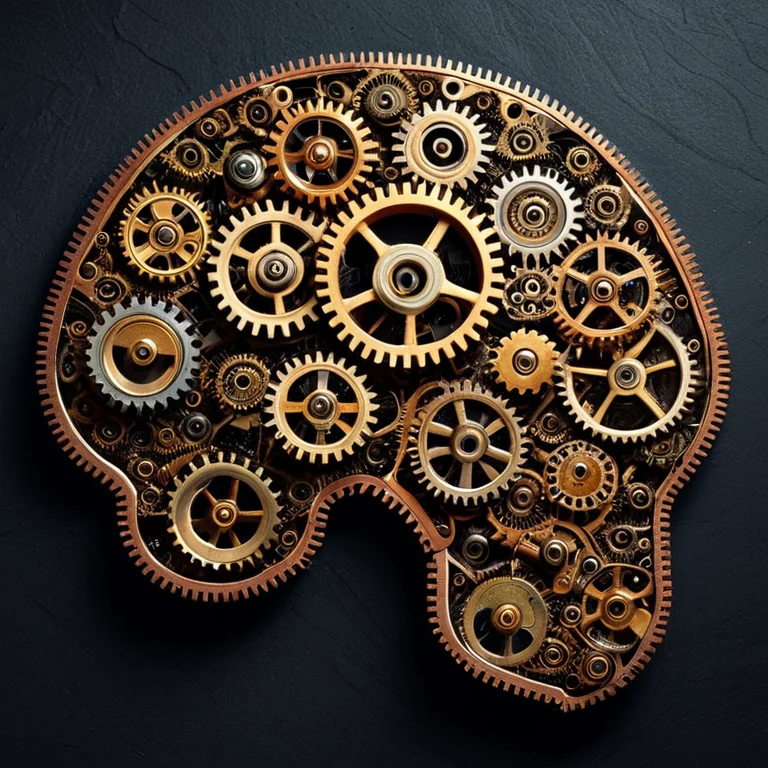 A Human Brain Resting On A Dark Surface, Photographed From D...