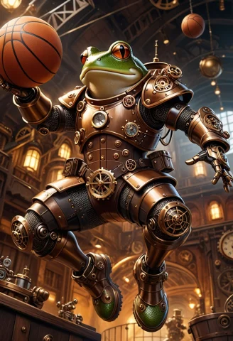 Masterpiece, Best Quality, Highly Detailed, Sharp Focus, Ant... — SDXL AI Prompt: masterpiece, best quality, highly detailed, sharp focus, anthropomorphic frog en...