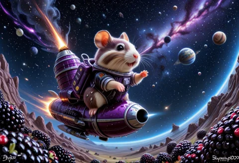 Blackberryworld Toilet Rocket, Rocket Shaped Like Toilet Bow... — SDXL AI Prompt: blackberryworld toilet rocket, rocket shaped like toilet bowl, glossy wet berry...