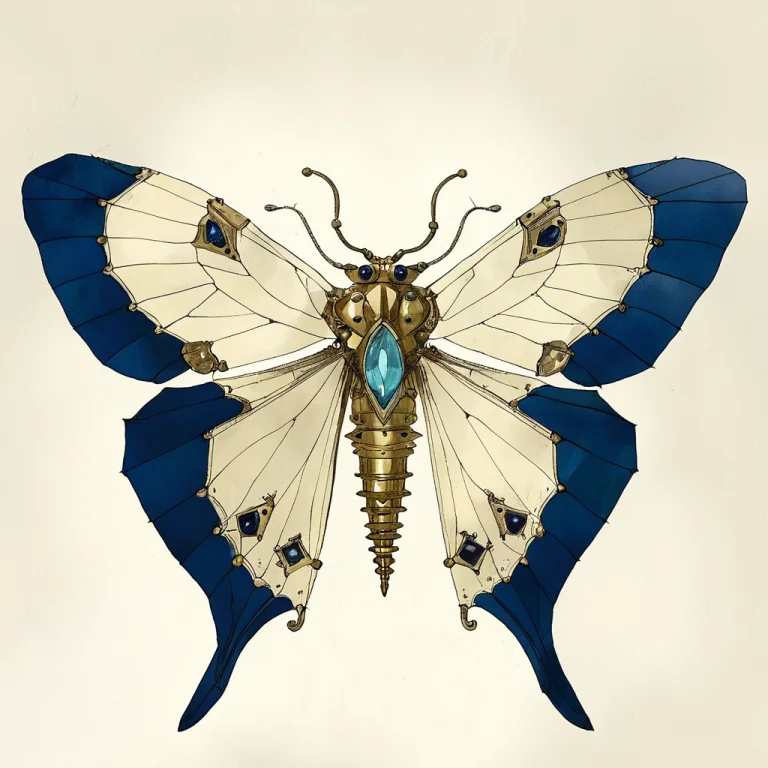 Abigaillarsonstyle, A Jewel-like Mechanical Moth Specimen Wi...