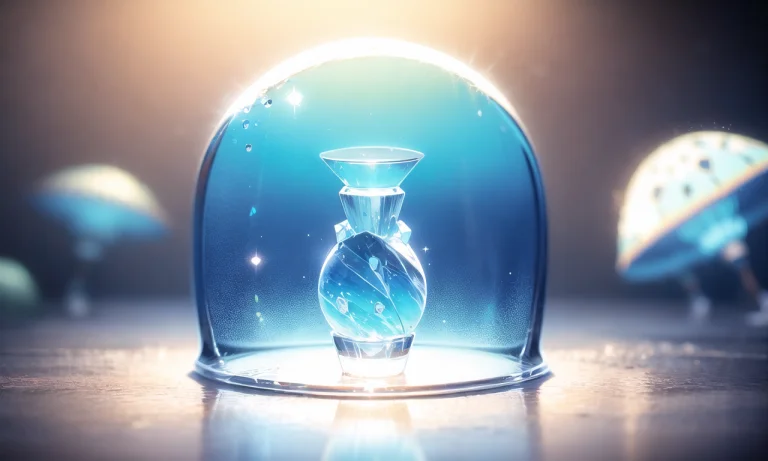 Jellyfish, Crystal, Bottle, Ray Tracing, Tyndall Effect, Dep...