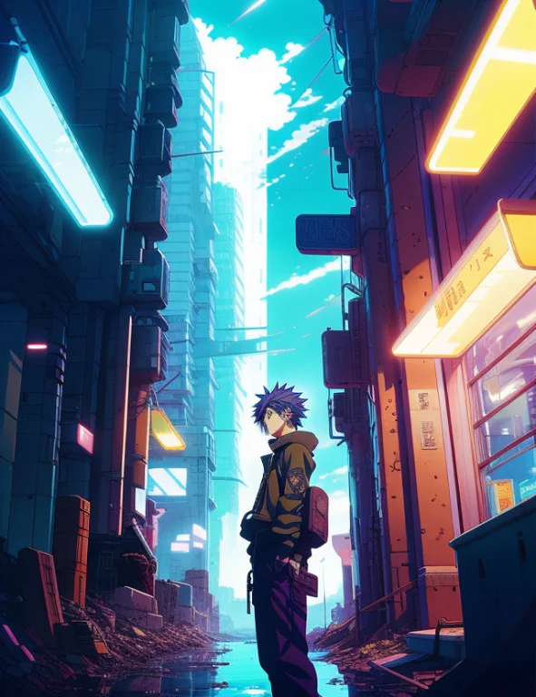 Anime1.3 Key Visual Model Style Portrait Concept Art Of Ruin...