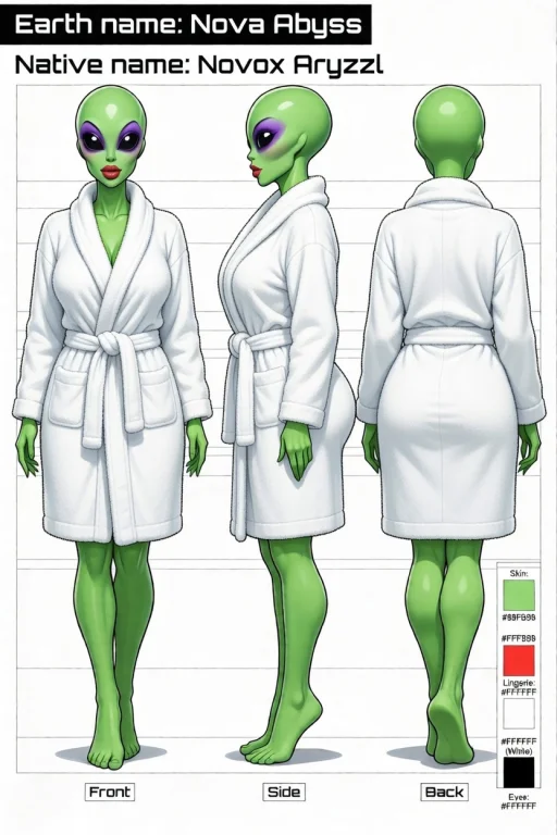Make Her Wear A White Bathrobe.