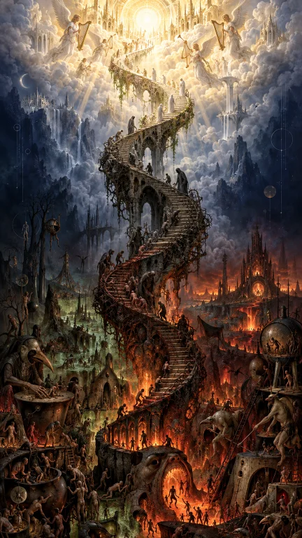 A Monumental, Vertical 916 Dark Fantasy Masterpiece Capturin...
