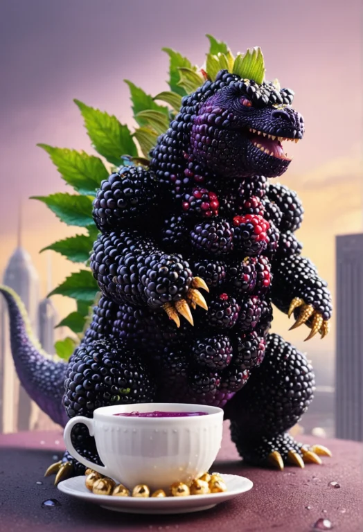 Blackberryworld, A Gigantic Adorable Godzilla-like Blackberr...