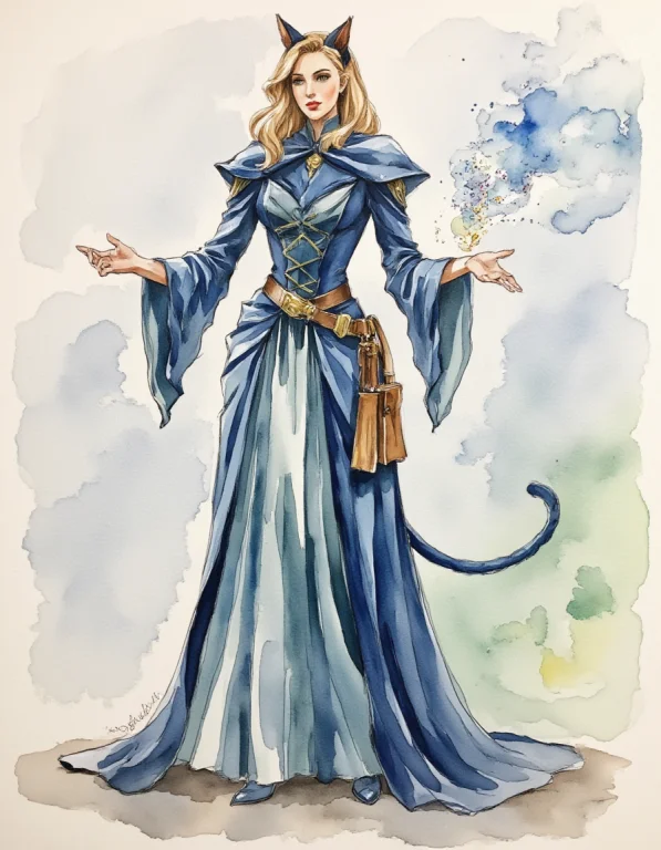 Watercolor Mode, Loose Brushstrokes, Soft And Cool Color Pal...