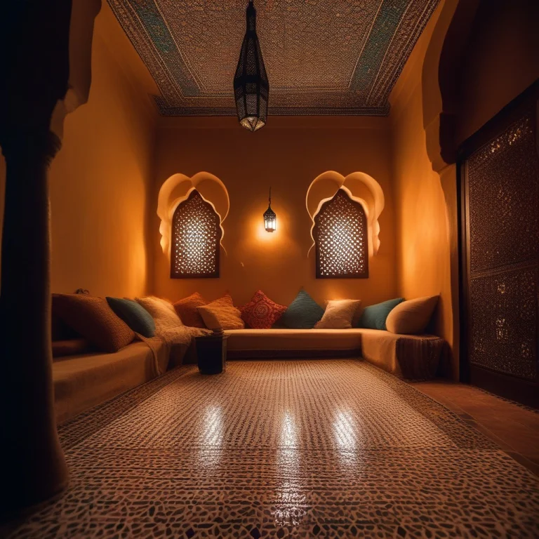 A Moroccan Riad With Intricate Mosaic Tiling, Documentary Ph...