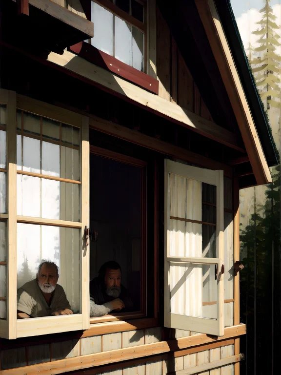 Close Up Outdoor View Of A House Window Of In Front Is A Ver...