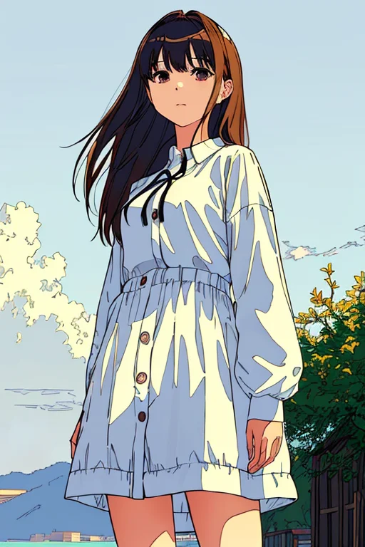Sfw,masterpiece Best Quality Illustration A Beautiful Cute 1...