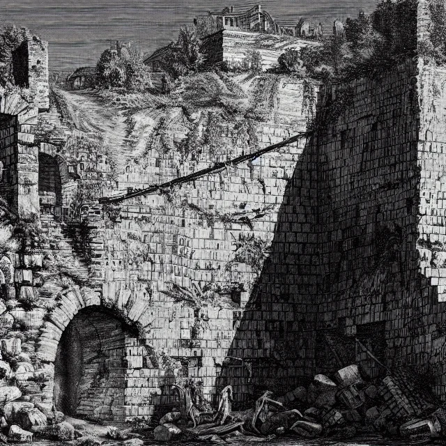 Ilsgiovannibattistapiranesi Ruined Wall