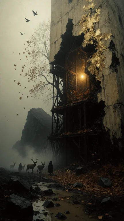 Magazine Cover Digital Illustration. Aurumtenebris, Neo-figu...