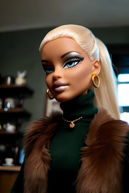 Highres, Absurdres,0r14xvx, Bratz, Fashion Doll, A Low-angle...