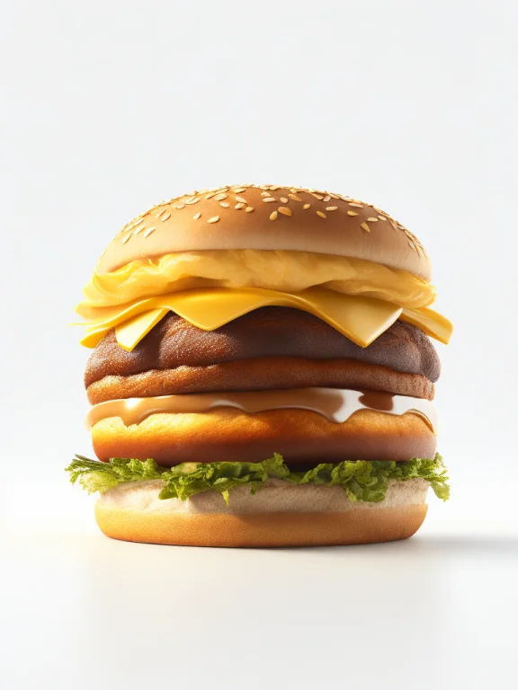 To8highkey Style Product Shot Of A Big Mac Isolated Against...