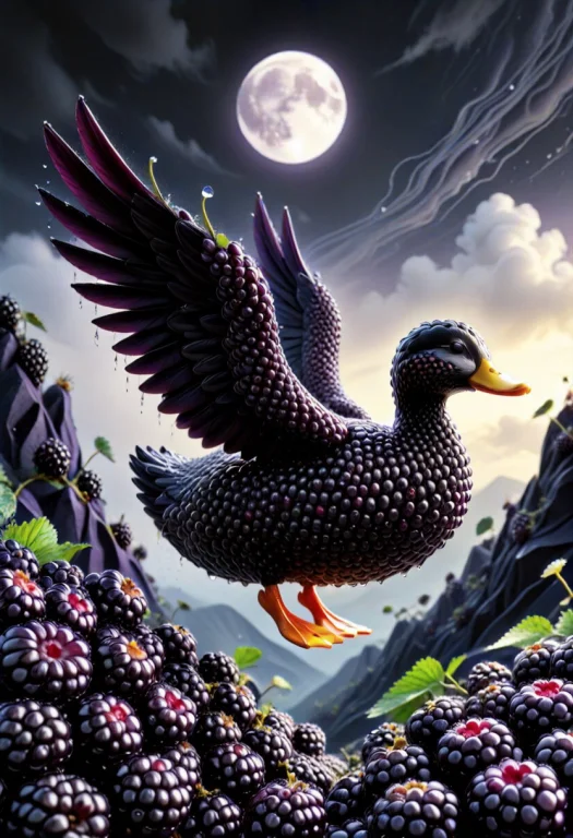 A Photorealistic, Highly Detailed Image Of A Stylized Duck C...