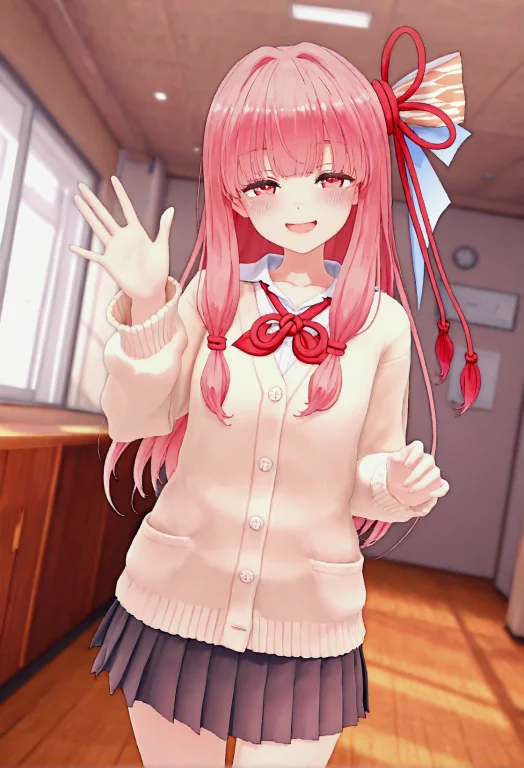 Masterpiece, Mmd, 3d, 1girl, Kotonoha Akane, Pink Hair, Long...