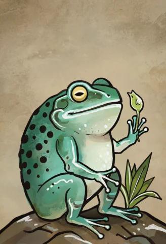 Score7, Score8, Score9, No Humans, Animal Focus, Frog, Toad,... — Stable Diffusion AI Prompt: score_7, score_8, score_9, no humans, animal focus, frog, toad, animal, full bod...