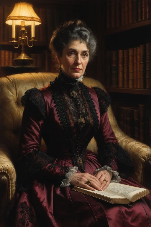 Tissot Victorian Elegance, Three-quarter Portrait Of A 58-ye...