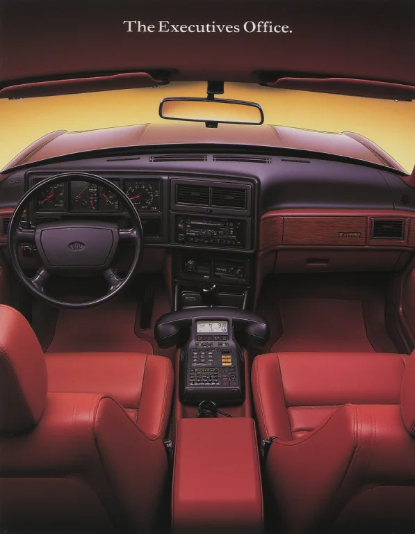 80sairbrush. Magazine Ad. A Car Telephone Seated Inside A Bu...