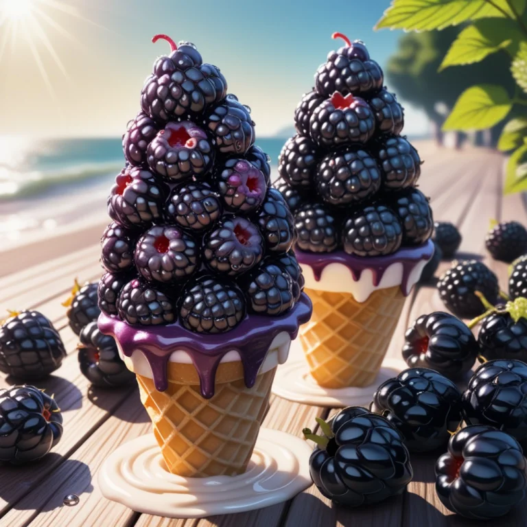 Blackberryworld, A Gigantic Surreal Soft-serve Ice Cream Con...