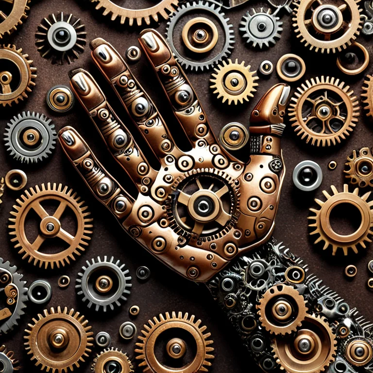An Open Human Hand Lying Palm-up, Fingers Spread, Photograph...