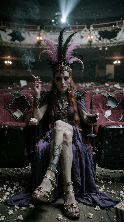 Yzma, 80 Abandoned Movie Palace An 80-year-old Very Thin Wom...