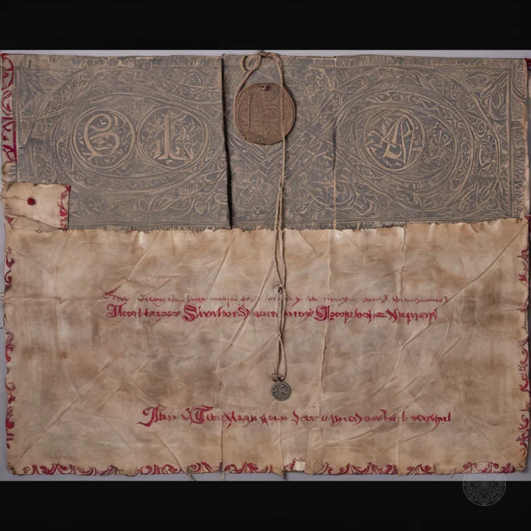 Historical Treaty Folio On Tattered Stained Sheepskin Parchm...