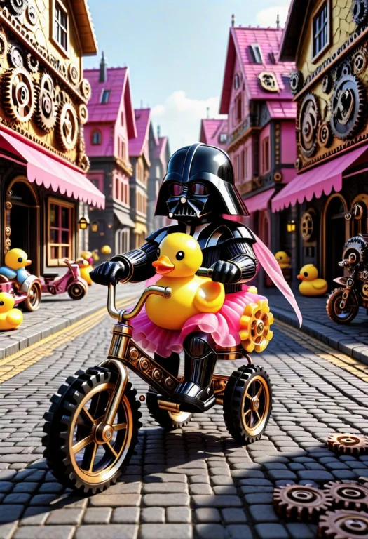 Gearstyle Darth Vader, Body Constructed From Interlocking Me...