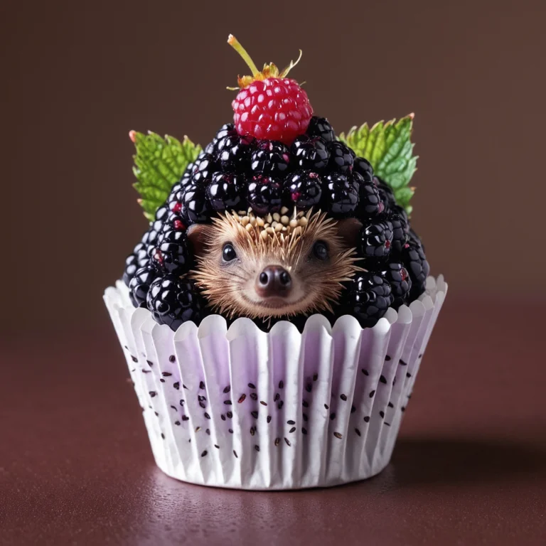 Blackberryworld, An Adorable Hedgehog Made From Blackberries...
