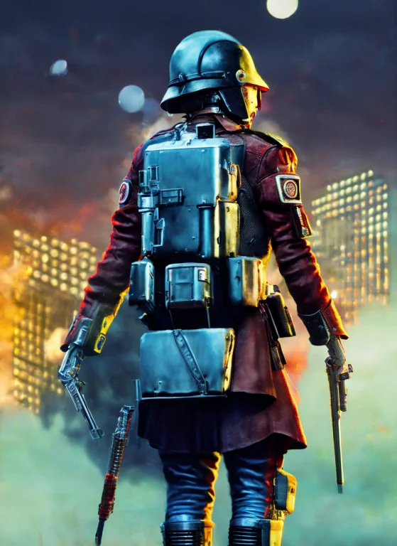 Wwone Detailed Portrait Cyberpunk Sks Woman, Futuristic Neon...