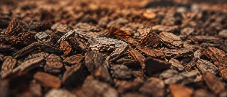 Highly Textural Bark Nuggets With Tilt-shift Photographic Ef...