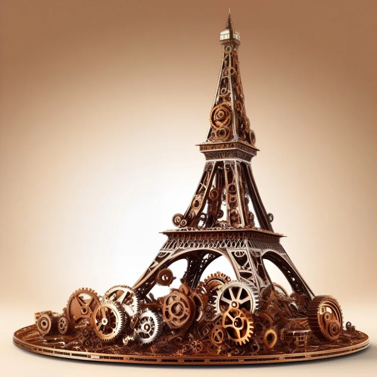 Generate A High-resolution Digital Image Of The Eiffel Tower...