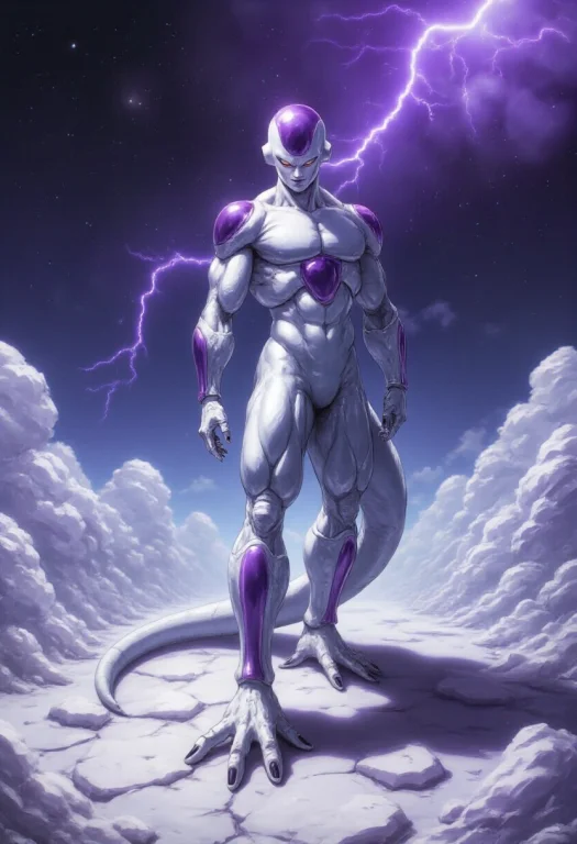 Freza, A Terrifying Emperor Stands Upon A Fractured Crystal...