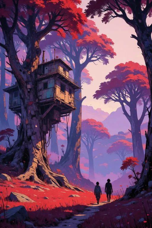 Nature, Sci-fi Concept Art, Digital Painting. An Alien Lands...