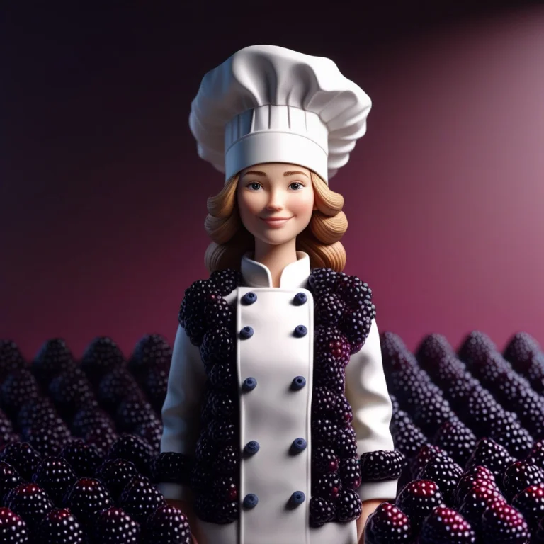 Blackberryworld Chef Woman, Stylized 3d, Smiling Young Woman...