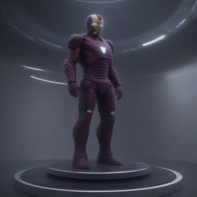 Blackberryworld Iron Man Suit, Standing Upright On A Sleek M...