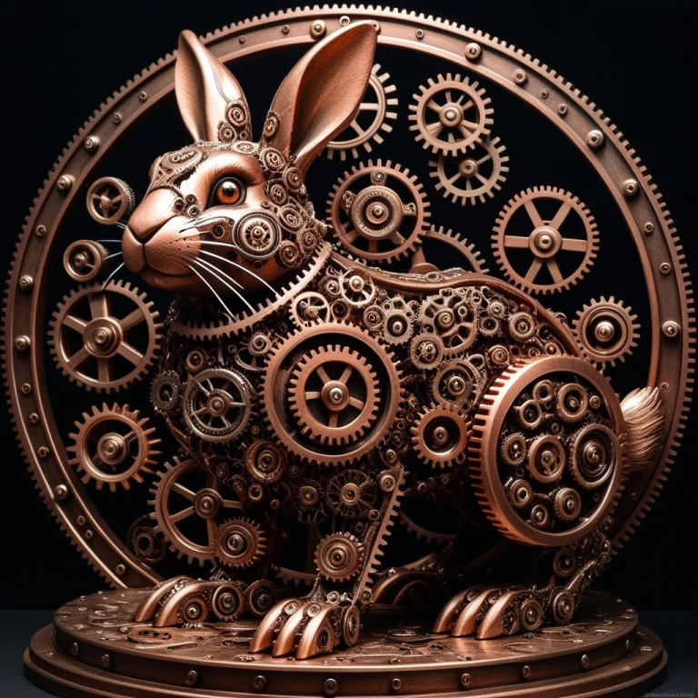 Made Of Gears,interlocking Gears,metallic Sheen,layered Dept...