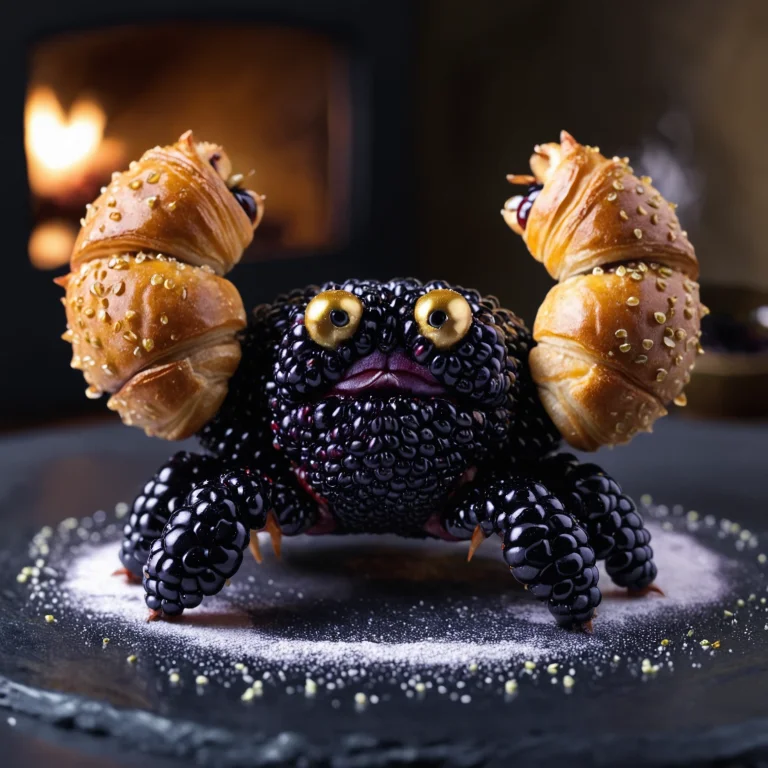 Blackberryworld, A Proud Squat Crab Made Of Blackberries Has...