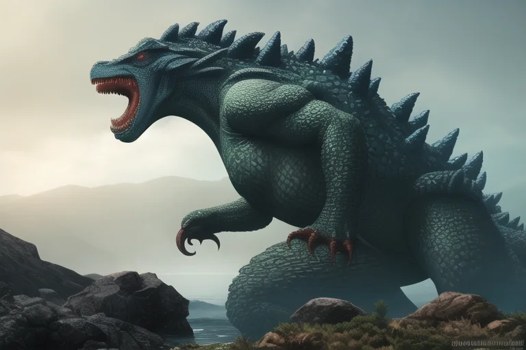 Cthulhu Godzilla Monster, Proper Proportions, Copy Paste, Vi...