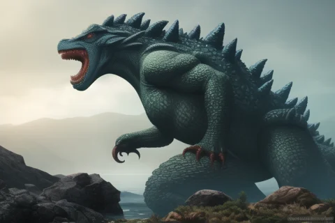Cthulhu Godzilla Monster, Proper Proportions, Copy Paste, Vi... — Stable Diffusion AI Prompt: [cthulhu godzilla monster, proper proportions, copy paste, vibrant colors, prior...