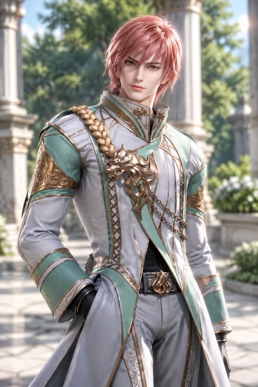 3d Anime Fantasy Portrait Of The Handsome Young Warrior Qin...