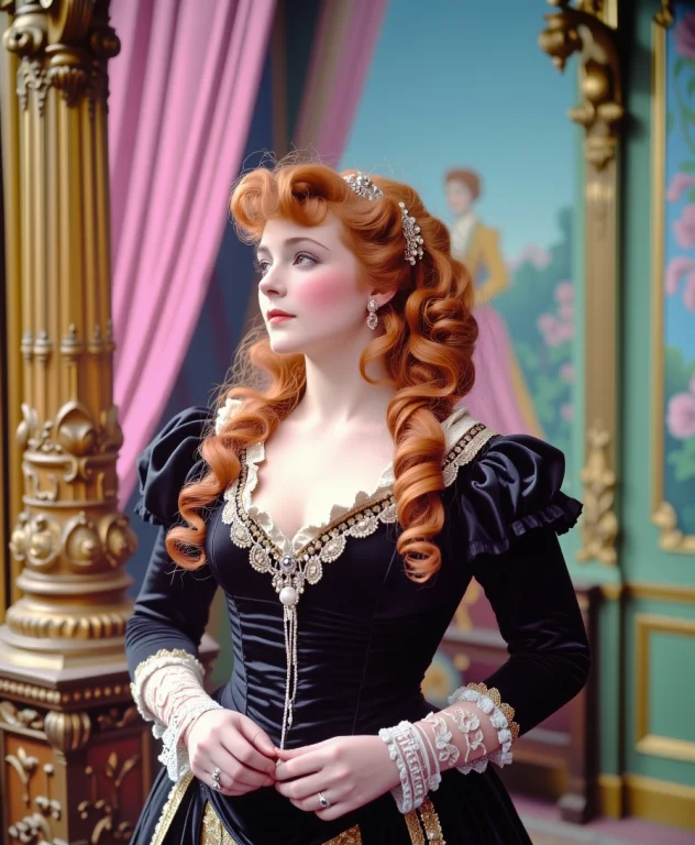 Arsmoviestill, Movie Still From A Pastel-colored 1890s Rococ...