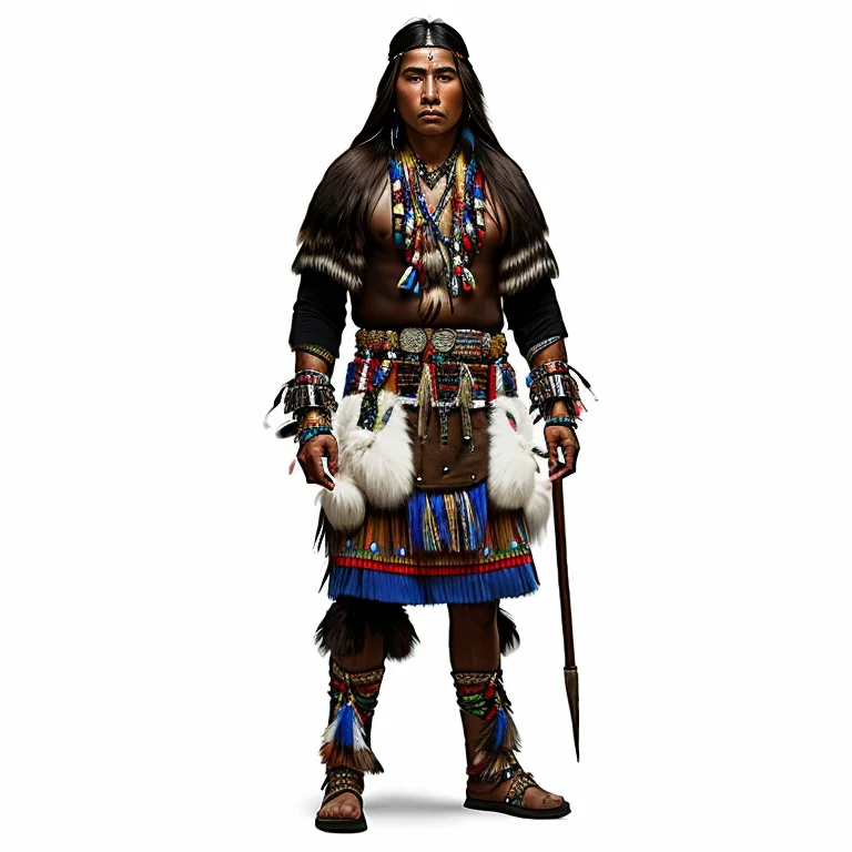 Photograph Of Tkchar ,male Native American Shaman, Award Win...