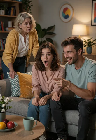 Graphic Ultra Realistic Sitcom Tv Series, Colorful Studio Se... — Stable Diffusion AI Prompt: ### Graphic *Ultra realistic sitcom TV series, colorful studio set, warm sitcom...