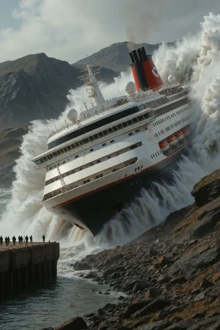 Dcanchfutre. A Cinematic, Photorealistic Wide Shot Of A Cata... — Stable Diffusion AI Prompt: dcanchfutre. A cinematic, photorealistic wide shot of a catastrophic disaster sc...