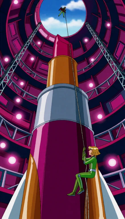 Tsstylev1k2. Extreme Vertical Long Shot Up A Colossal Rocket...