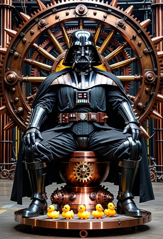 Masterpiece, Humorous Concept Art. Darth Vader Sitting On A...
