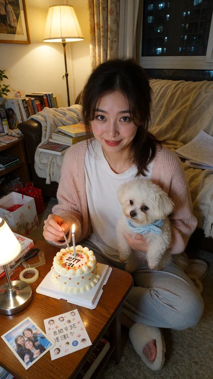 一名27岁东亚女性，肤色自然白净，脸部线条柔和，眼睛清澈，眼尾...