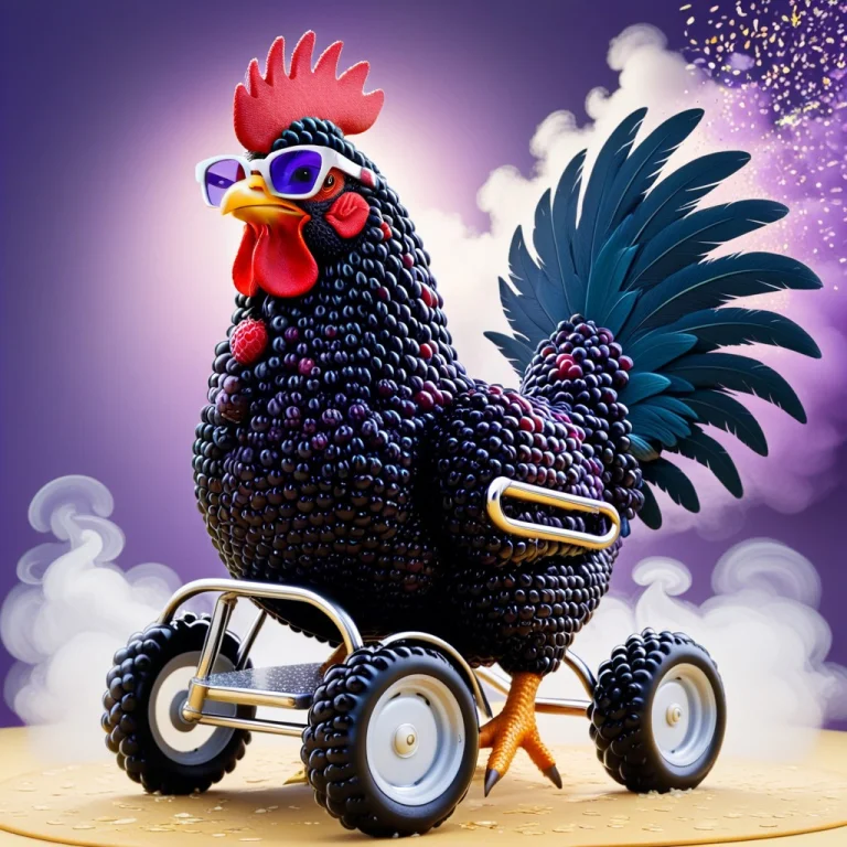 Blackberryworld, An Absurd Surreal Scene Featuring A Funky R...